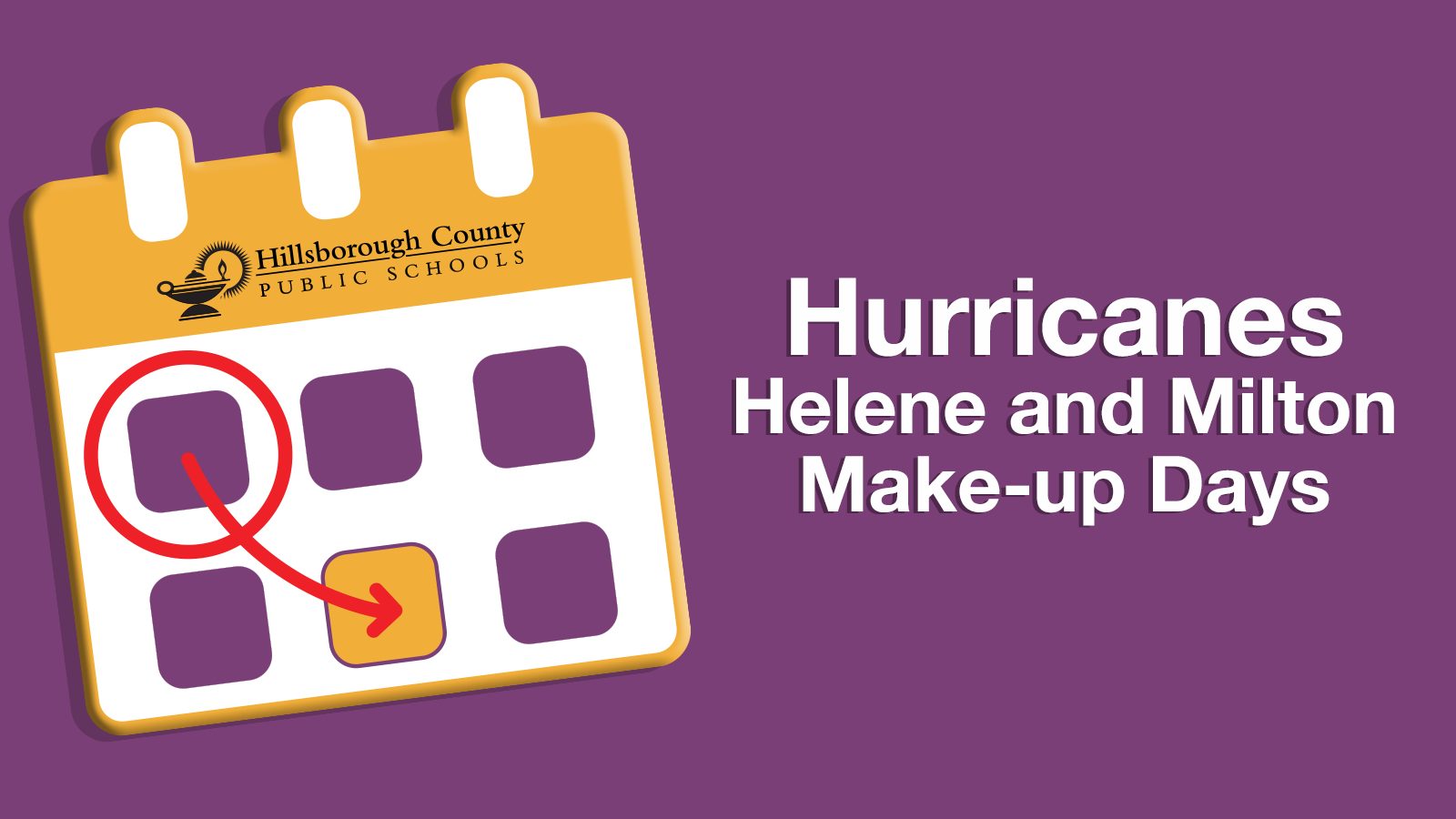  Hurricane Make up Days