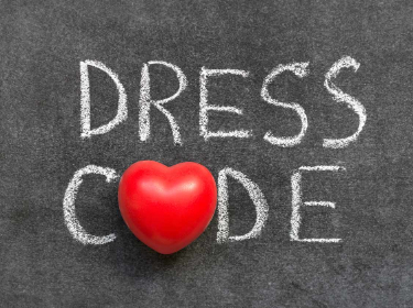  Words Dress Code with a heart in the middle