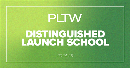 PLTW Launch Distinguished School Logo