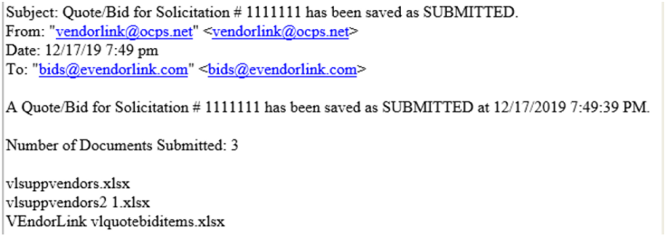 sample email