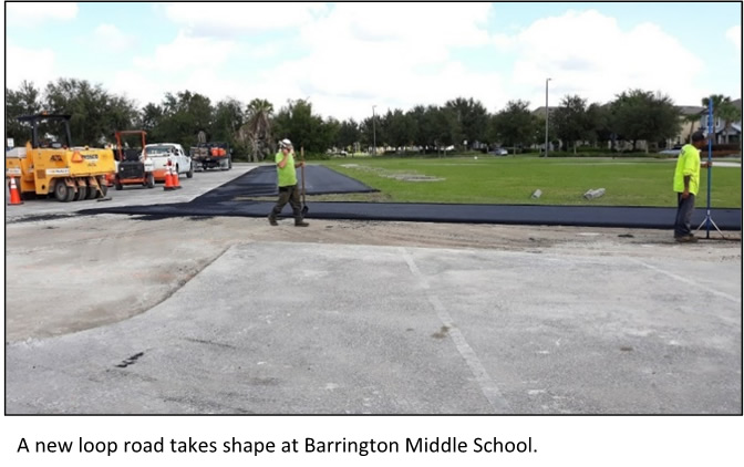 new loop road takes shape at Barrington Middle School 