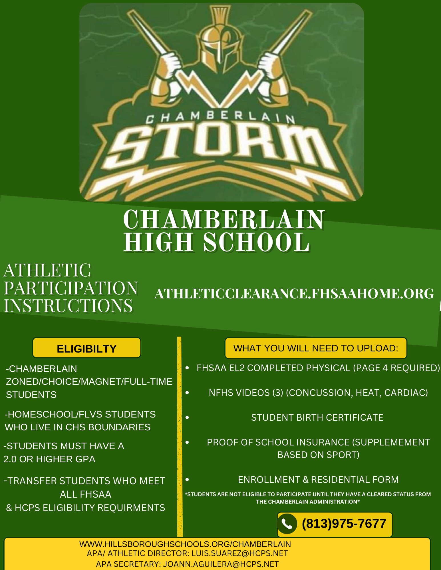 athletics info