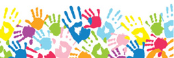 colorful handprints 