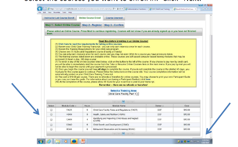 Read the yellow box before proceeding