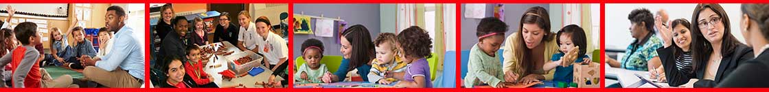 collage of child care training photos collage of child care training photos