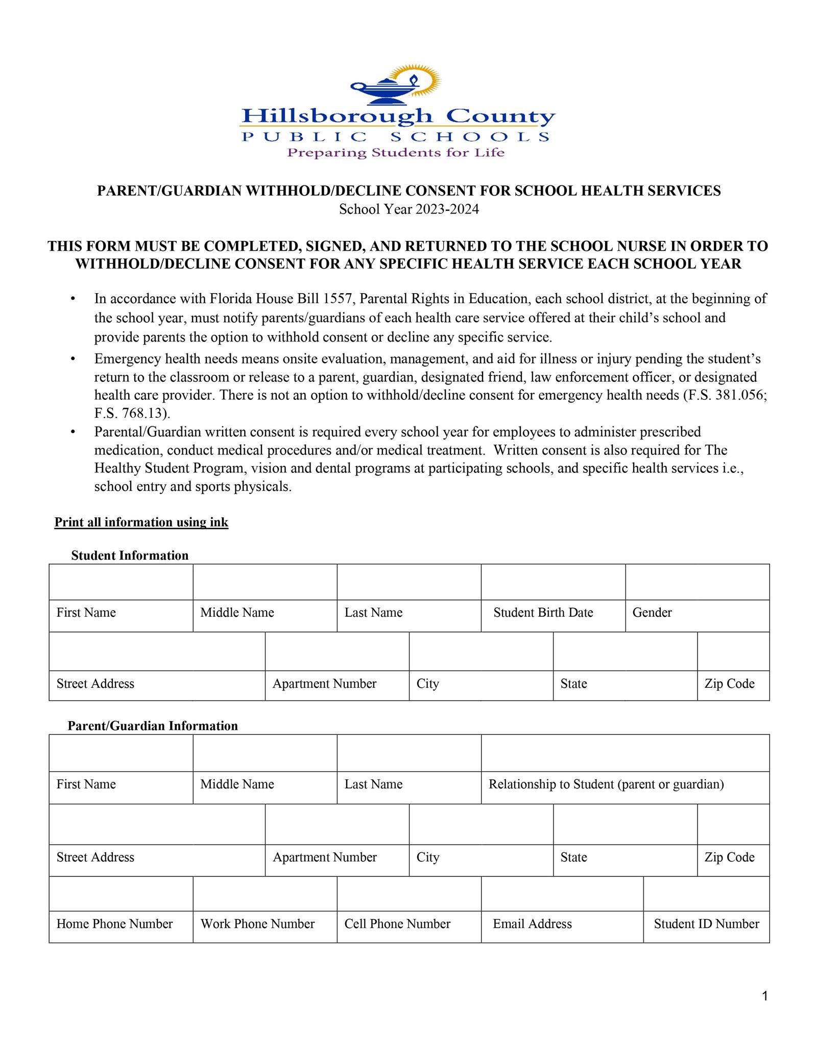  Parental Consent for Health Care2023 pg1