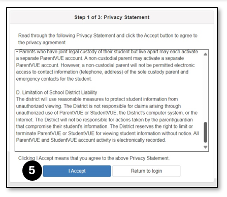 Review the Privacy Statement, and click I Accept